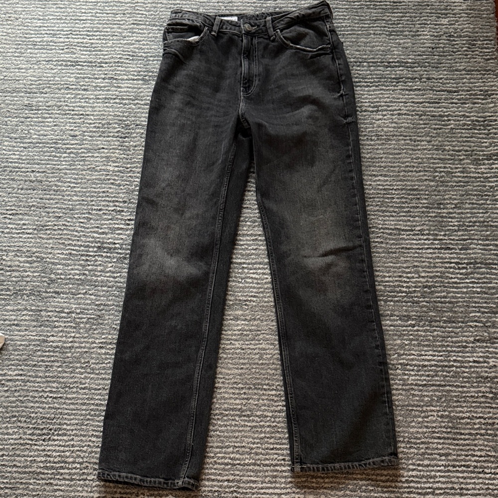 Zara Women's Black Straight Leg Jeans